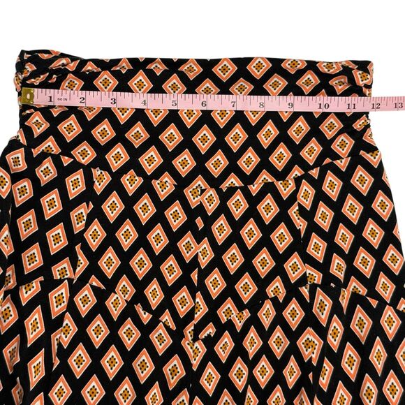 Maeve Anthropologie Madiana Knit Maxi Skirt Women Size XS Black Orange Diamond - Picture 10 of 11